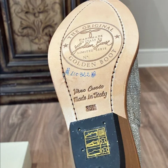 GOLDEN GOOSE BOOTS NEW NEVER WORN YOUNG SPARKLES SIZE 5.5 - Picture 12 of 13